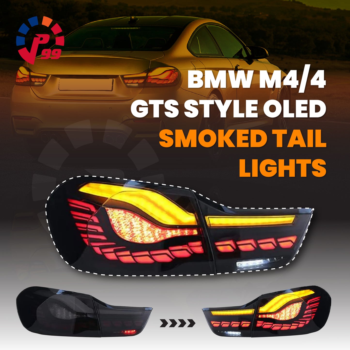 BMW 4 Series GTS Tail Lights | F82/F83/F32/F36 | Smoked