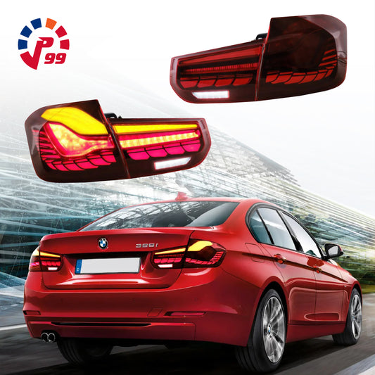 BMW 3 Series GTS Tail Lights | F30/F35/F80 | Red/Clear